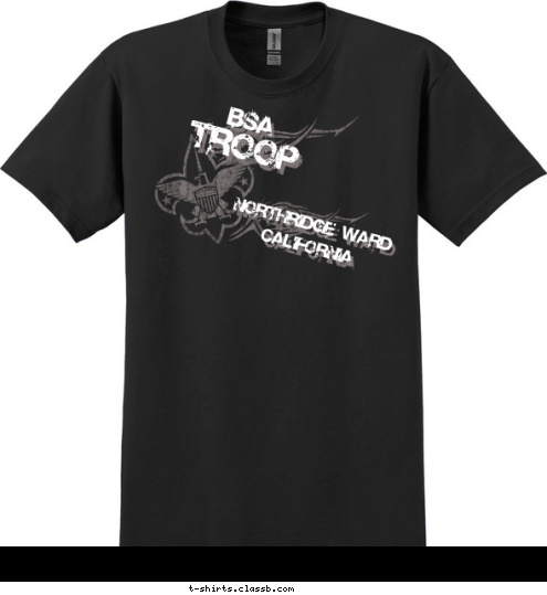 Northridge Ward
California 613 TROOP BSA T-shirt Design 