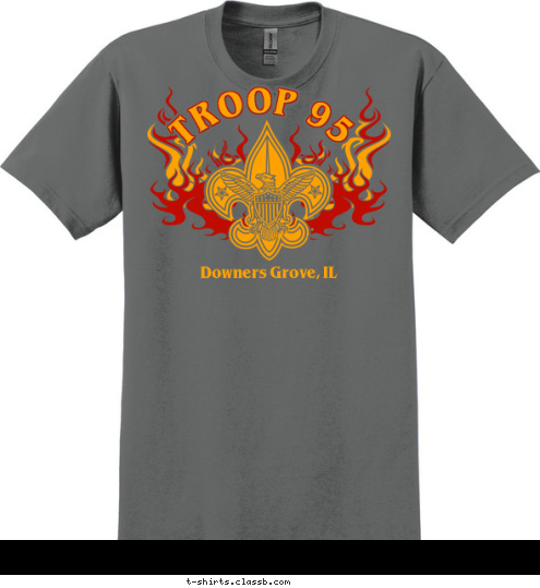 TROOP 95 Downers Grove, IL T-shirt Design 