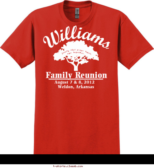 Williams Weldon, Arkansas August 7 & 8, 2012 Family Reunion stays together.