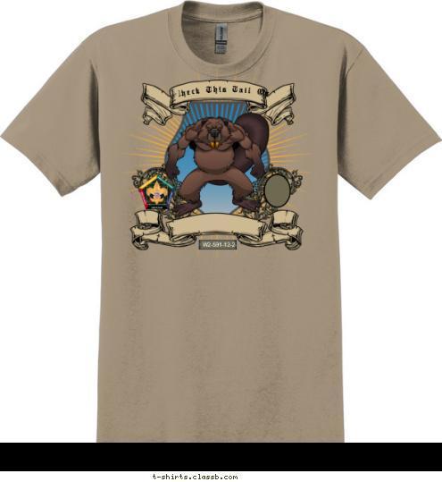 BEAVER PATROL W2-591-12-2 Check This Tail Out T-shirt Design 