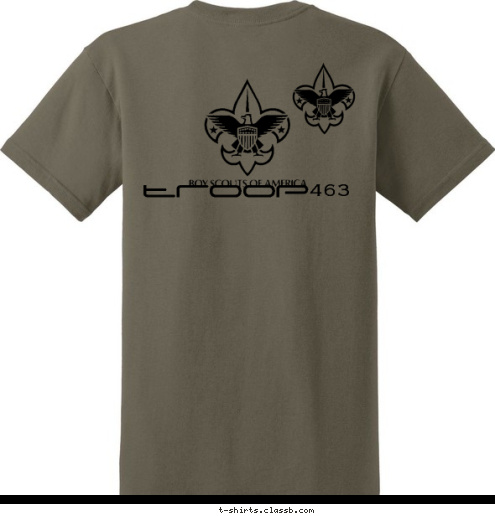 TROOP 463 Be Prepared troop  Be Prepared 463 463 troop  T-shirt Design 