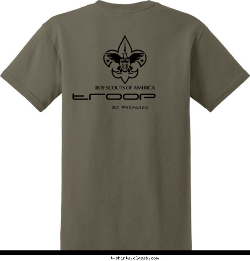 troop  Be Prepared 463 463 troop  T-shirt Design 