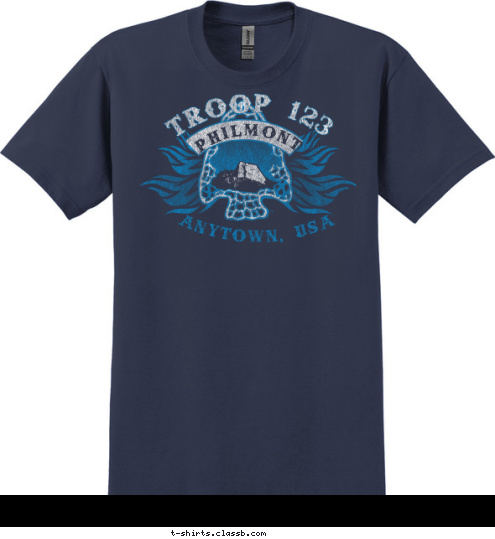 ANYTOWN, USA PHILMONT TROOP 123 T-shirt Design 