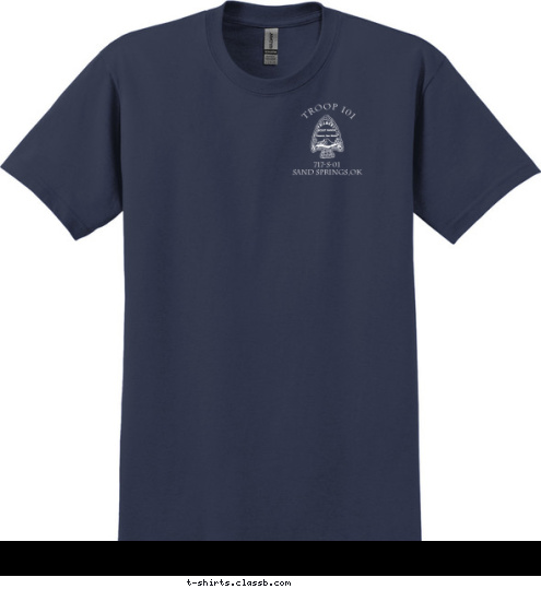 717-S-01
Sand Springs,OK  Troop 101 T-shirt Design 