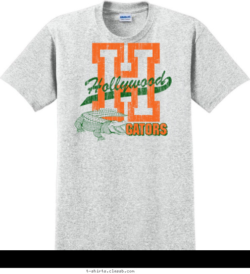 GATORS GATORS Hollywood GATORS H T-shirt Design SP133