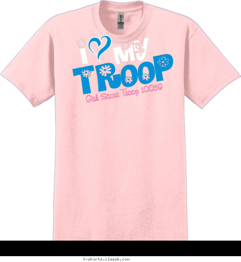 Girl Scout Troop 10059 TROOP my I T-shirt Design 