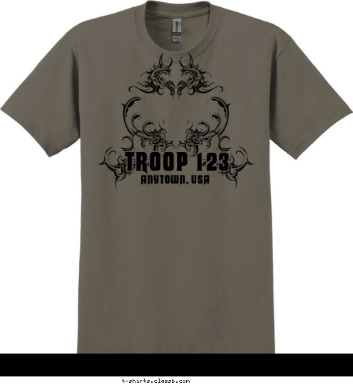 ANYTOWN, USA TROOP 123 T-shirt Design 