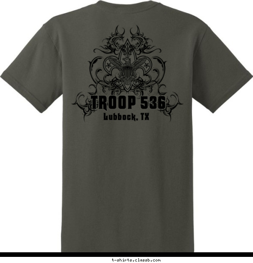 TROOP 536 Lubbock, TX Lubbock, TX TROOP 536 T-shirt Design 