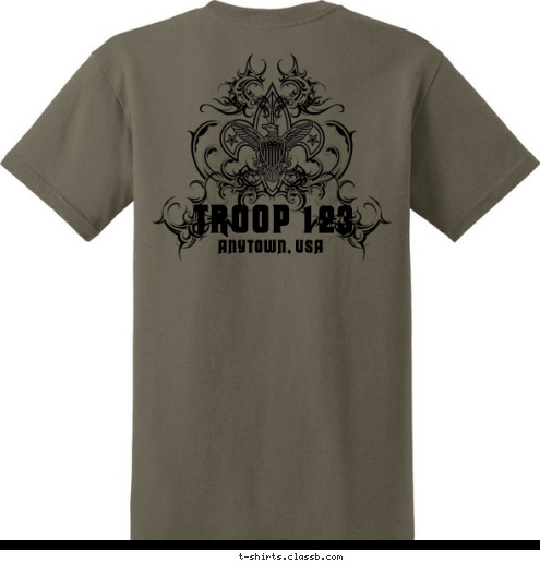 TROOP 123 ANYTOWN, USA T-shirt Design 