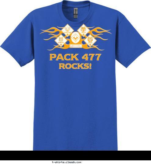 www.pack477.org ROCKS! PACK 477 T-shirt Design 