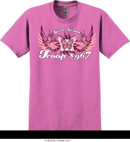 Rockwall, TX 7 T roop 896 Girl Scout T-shirt Design 