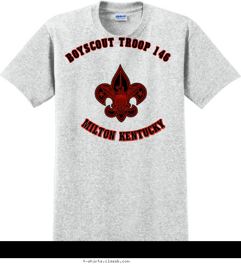 As an american i will do by best to be clean in my outdoor manner to be safe with fire to be courteous in the outdoors and to be conservation minded MILTON KENTUCKY BOYSCOUT TROOP 146  Your text here! T-shirt Design 