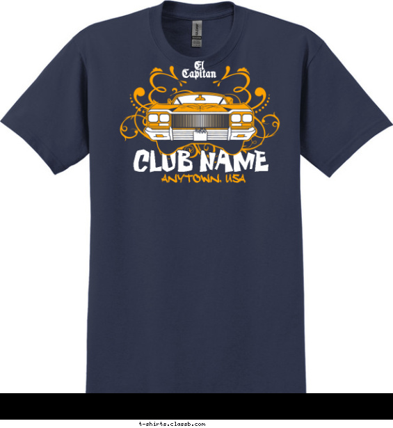 El Capitan Car Club Shirt T-shirt Design
