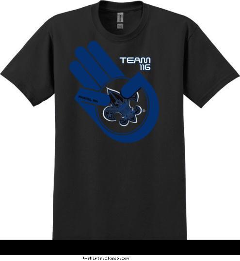 TEAM 116 PASCO, WA T-shirt Design 