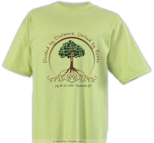 Family Reunion Divided by Distance, United by Roots Watson July 18-22, 2012 • Savannah, GA T-shirt Design 