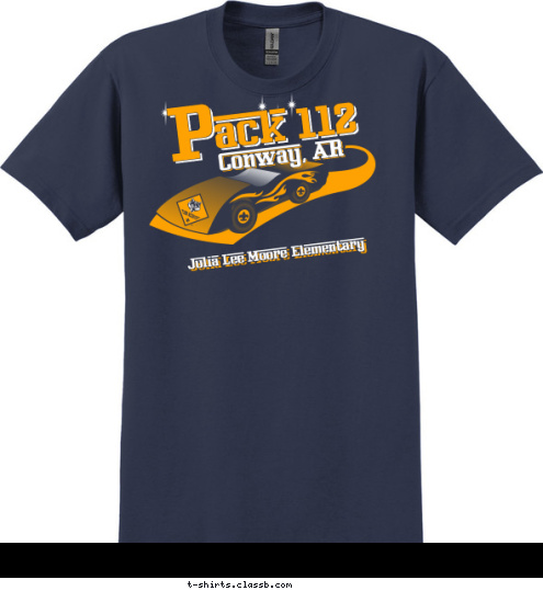 P ack 112 114 Conway, AR Julia Lee Moore Elementary
 T-shirt Design 