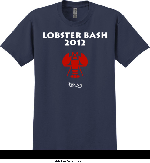 LOBSTER BASH 2012 T-shirt Design 