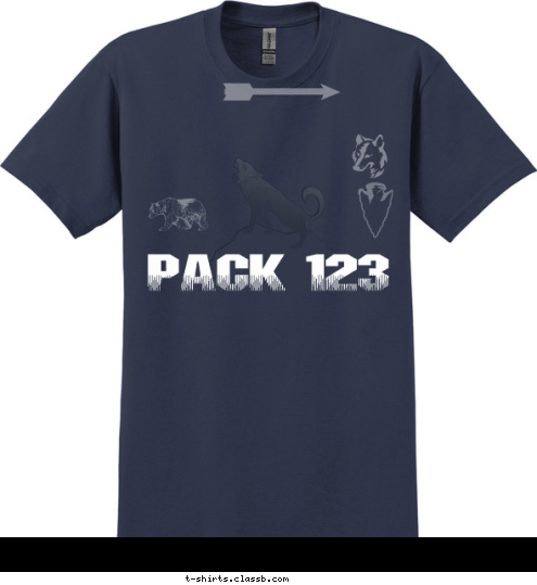 PACK 123 ANYTOWN, USA T-shirt Design 