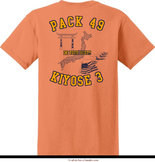 絆 KIYOSE 3 Kizuna  the Bonds of Friendship PACK 49 DO YOUR BEST!! T-shirt Design 