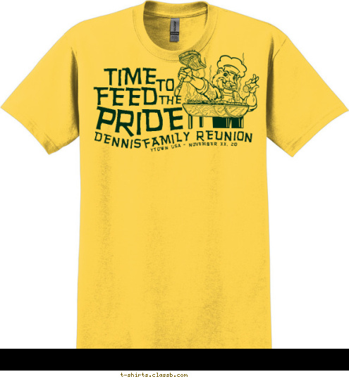 DENNIS PRIDE THE FEED TO TIME LASLOWE PARK - NOVEMBER 11, 2012  FAMILY REUNION T-shirt Design SP138