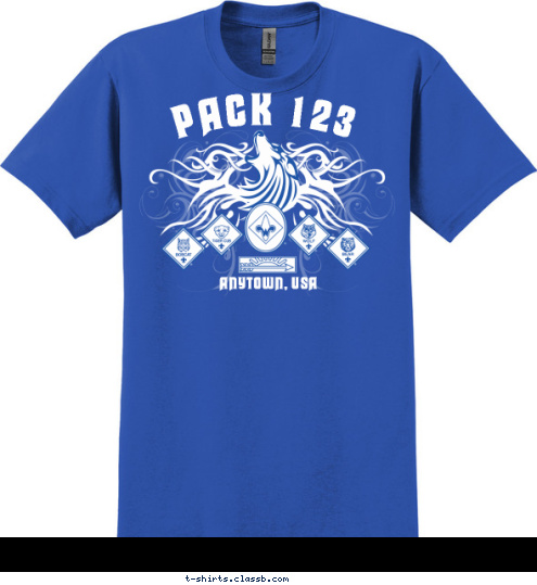 ANYTOWN, USA PACK 123 T-shirt Design 