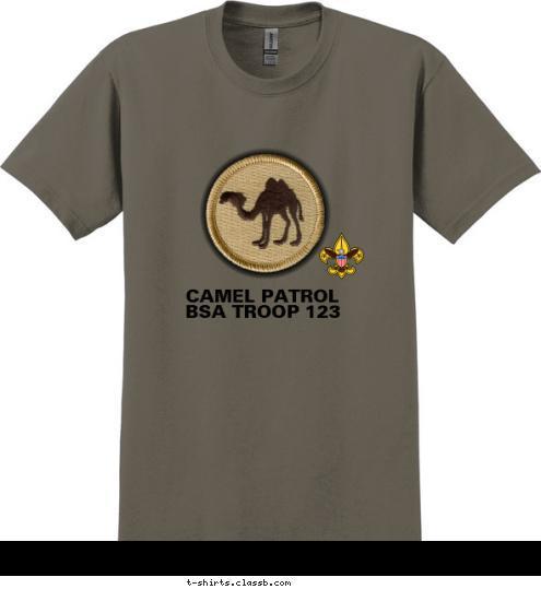 BSA TROOP 123 CAMEL PATROL T-shirt Design SP3110