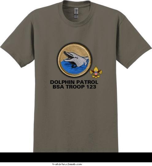 BSA TROOP 123 DOLPHIN PATROL T-shirt Design SP3119