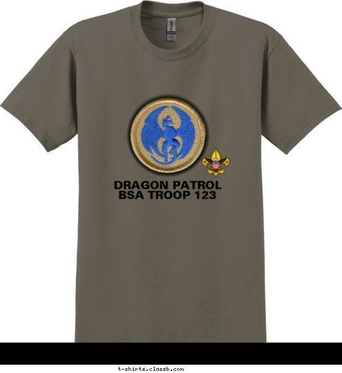 BSA TROOP 123 DRAGON PATROL T-shirt Design SP3121