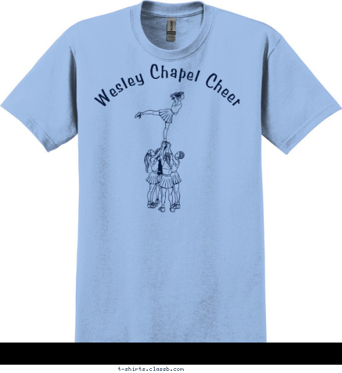 Your text here! Wesley Chapel Cheer T-shirt Design 