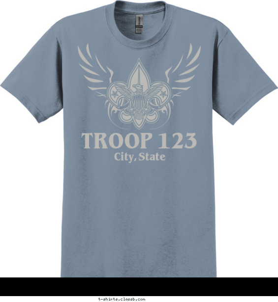 Troop Tribal Wings T-shirt Design