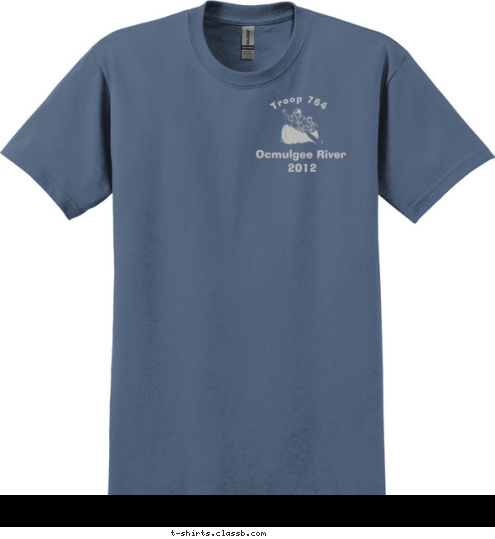 New Text 2012 River Rat Ocmulgee River Troop 764 T-shirt Design 