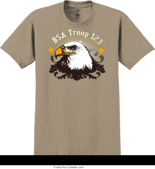 BSA Troop 123 T-shirt Design SP4236