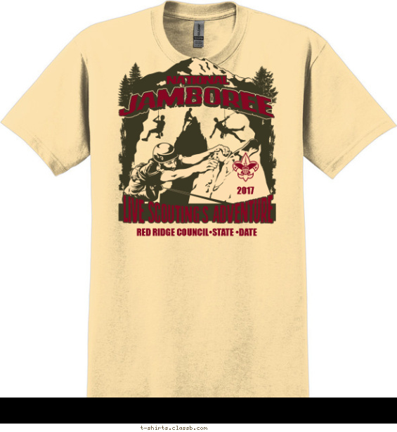 Jamboree Go Big Get Wild T-shirt Design