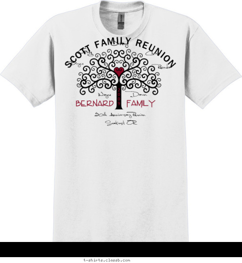 SCOTT FAMILY REUNION 2
0
0
9 Family BERNARD 50th Anniversary Reunion
SeaKrest, OR Chris Rhonda Dawn Wayne Bryce Greg Jenny T-shirt Design 