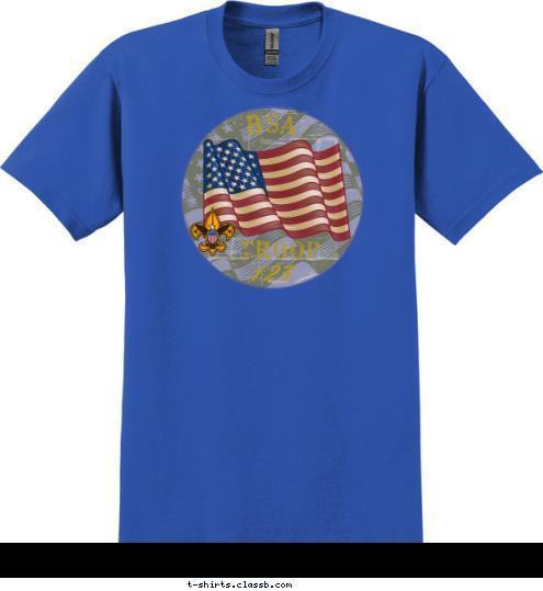 BSA TROOP 123 T-shirt Design 