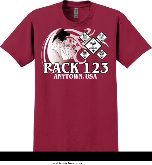 ANYTOWN, USA PACK 123 T-shirt Design 