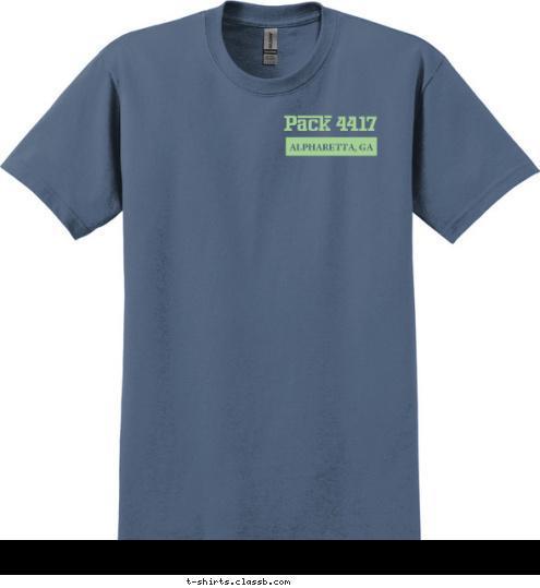 ALPHARETTA, GA DO YOUR BEST Pack 4417 T-shirt Design 