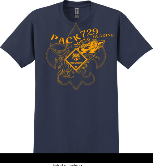 729 North Reading PACK T-shirt Design 