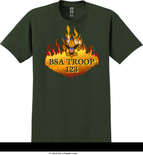 BSA TROOP 
123 BSA TROOP 
123 T-shirt Design SP4241