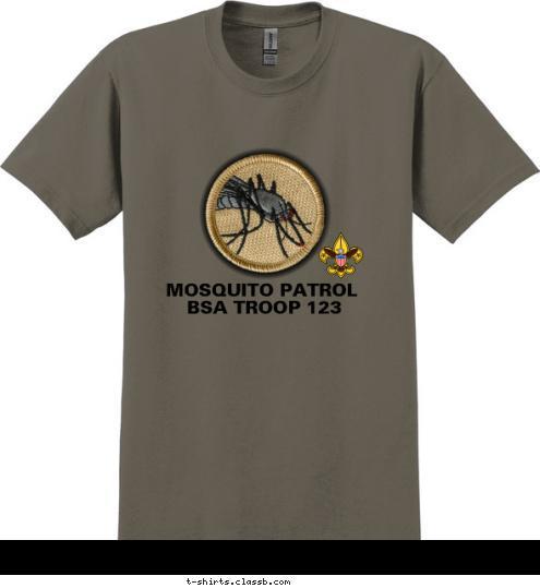 BSA TROOP 123 MOSQUITO PATROL T-shirt Design SP3138