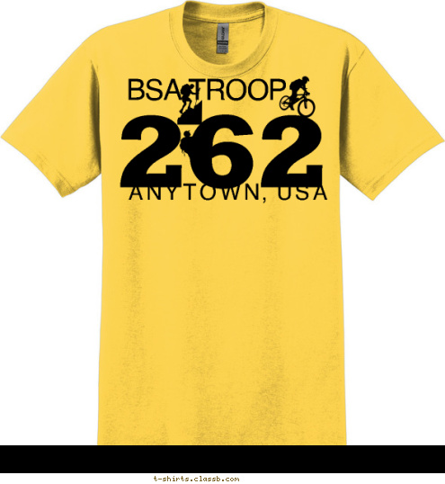 262
 ANYTOWN, USA BSA TROOP T-shirt Design 