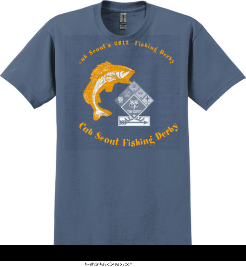 Your text here! Cub Scout's 2012  Fishing Derby Cub Scout Fishing Derby T-shirt Design 