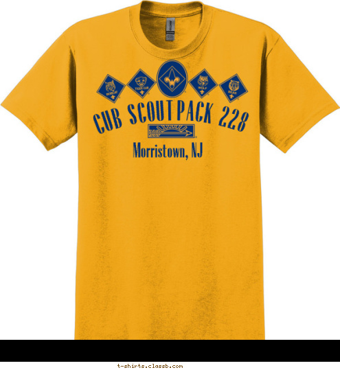 PACK 228 Morristown, NJ CUB SCOUT T-shirt Design 