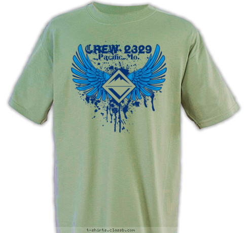 CREW 2329 Pacific, Mo. T-shirt Design