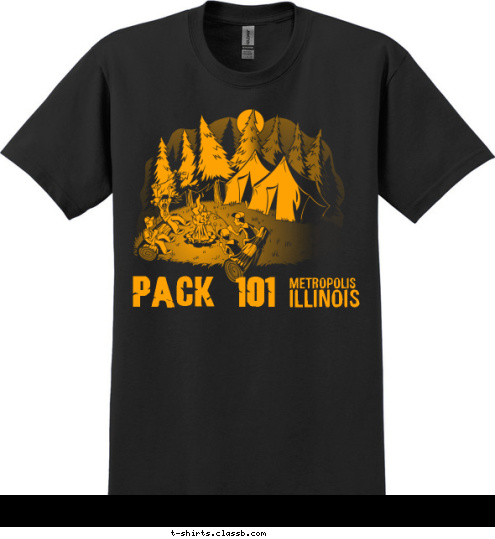 Illinois PACK 101 Metropolis T-shirt Design 