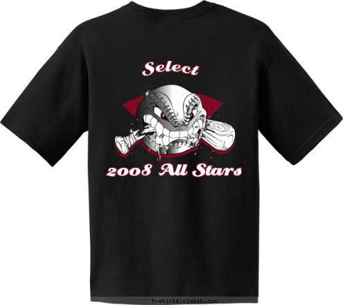 Select  2008 All Stars  Maumelle  Maumelle  2009 ROOSEVELT HIGH SCHOOL T-shirt Design 