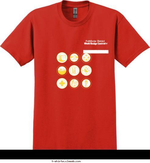 Pathfinder District
Merit Badge Lock-in Merit Badge Counselor T-shirt Design 