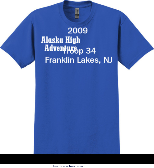 Canoeing Glacier  2009 Arctic 
Circle Denali  Franklin Lakes, NJ Troop 34 Alaska High Adventure  T-shirt Design 