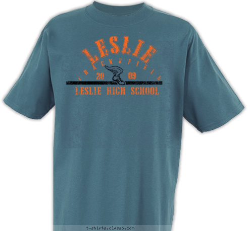 T R A C K & F I E L D LESLIE  LESLIE HIGH SCHOOL 09 20 T-shirt Design 