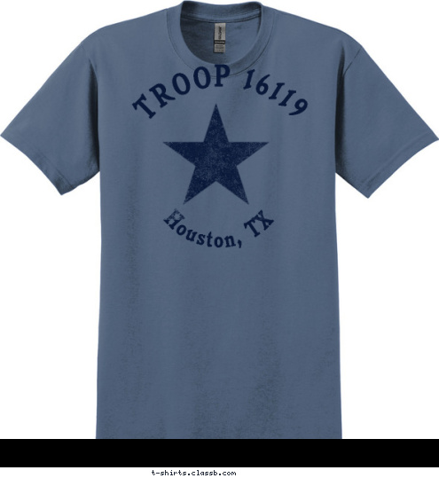   Houston, TX TROOP 16119 T-shirt Design 